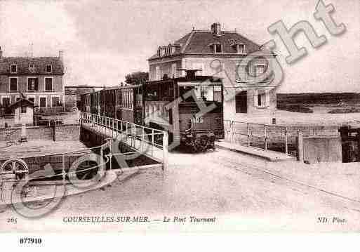 Ville de COURSEULLESSURMER, carte postale ancienne