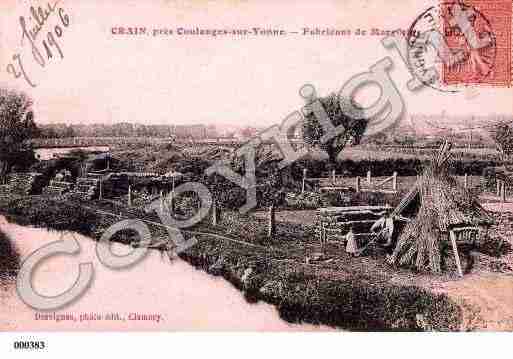 Ville de CRAIN, carte postale ancienne