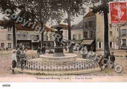 Ville de CROUYSUROURCQ, carte postale ancienne