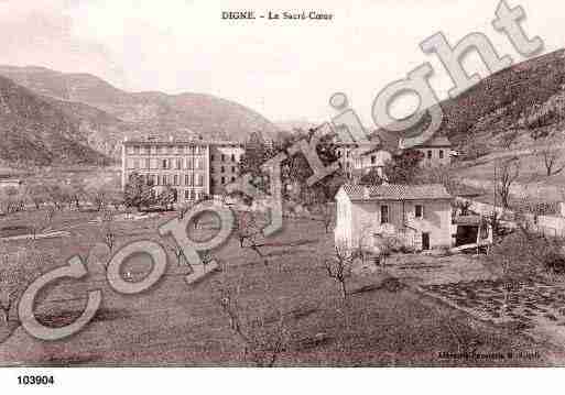 Ville de DIGNELESBAINS, carte postale ancienne