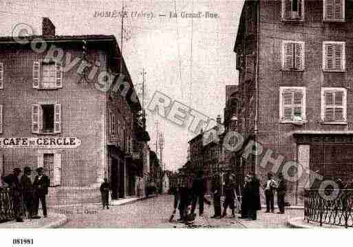 Ville de DOMENE, carte postale ancienne