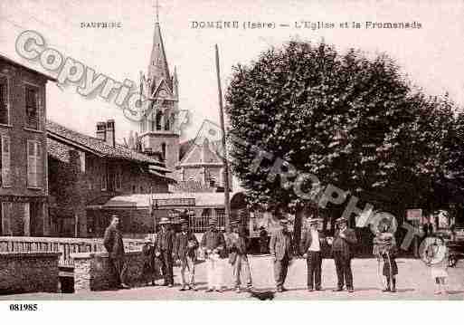 Ville de DOMENE, carte postale ancienne