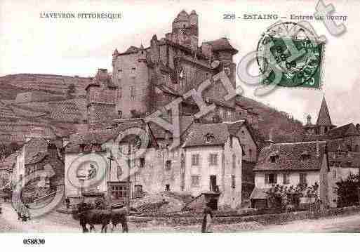 Ville de ESTAING, carte postale ancienne