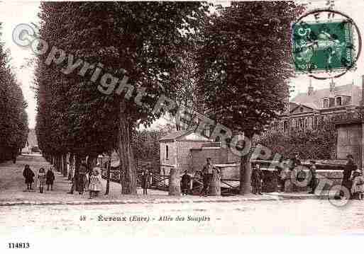 Ville de EVREUX, carte postale ancienne