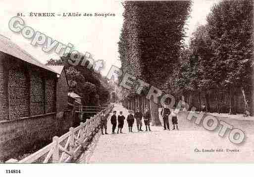 Ville de EVREUX, carte postale ancienne