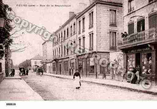 Ville de FEURS, carte postale ancienne