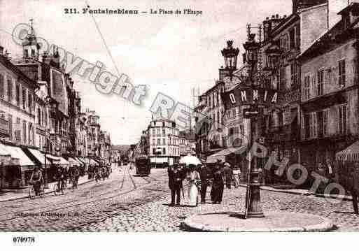 Ville de FONTAINEBLEAU, carte postale ancienne