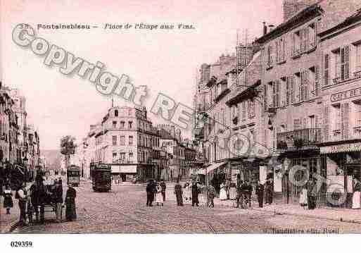 Ville de FONTAINEBLEAU, carte postale ancienne