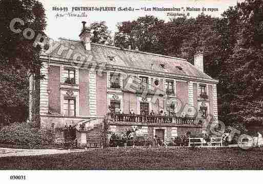 Ville de FONTENAYLEFLEURY, carte postale ancienne