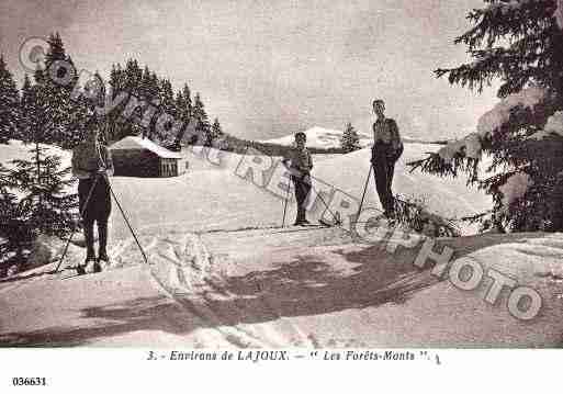 Ville de LAJOUX, carte postale ancienne