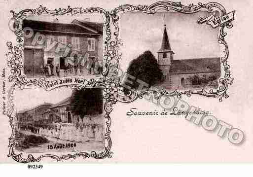 Ville de LANGUIMBERG, carte postale ancienne