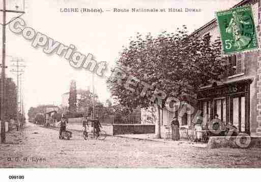 Ville de LOIRESURRHONE, carte postale ancienne