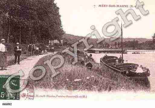 Ville de MERYSURMARNE, carte postale ancienne