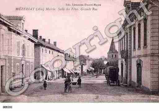 Ville de MEZERIAT, carte postale ancienne