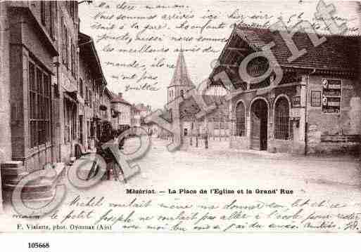 Ville de MEZERIAT, carte postale ancienne