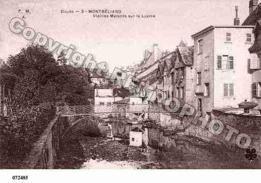 Ville de MONTBELIARD, carte postale ancienne