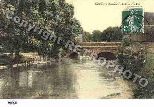 Ville de MOREUIL, carte postale ancienne