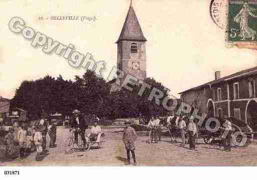 Ville de OELLEVILLE, carte postale ancienne