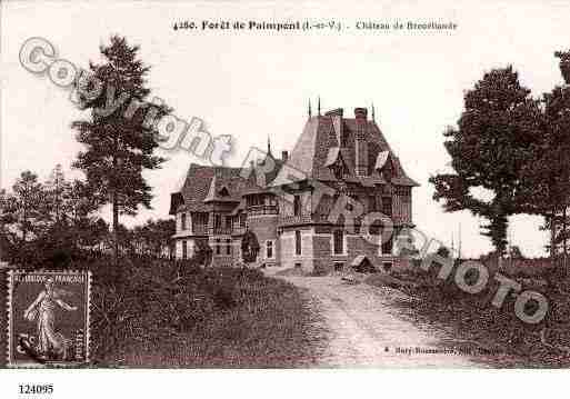 Ville de PAIMPONT, carte postale ancienne