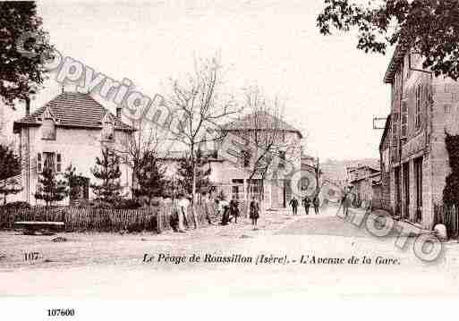 Ville de PEAGEDEROUSSILLON(LE), carte postale ancienne