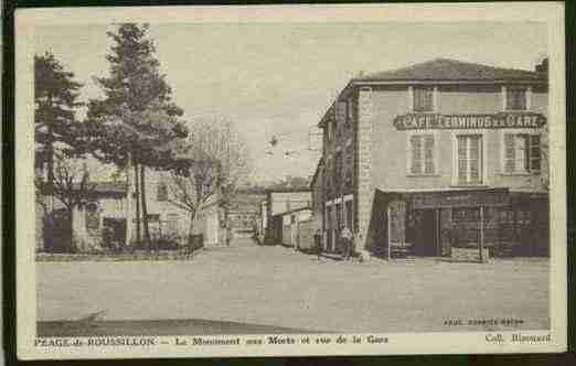 Ville de PEAGEDEROUSSILLON(LE), carte postale ancienne