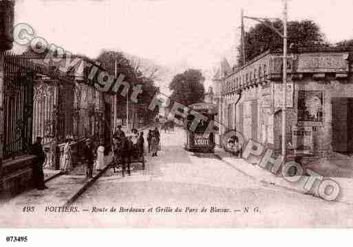 Ville de POITIERS, carte postale ancienne