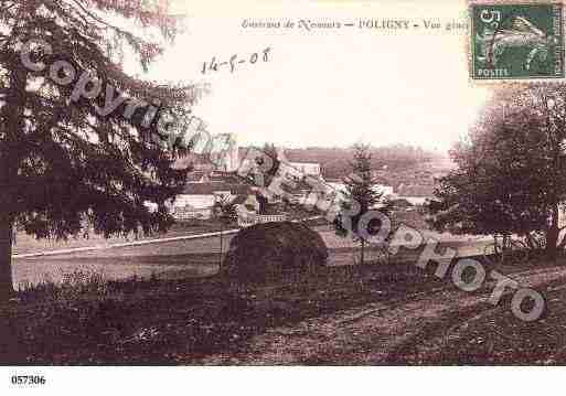 Ville de POLIGNY, carte postale ancienne