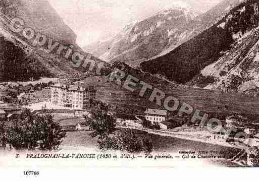 Ville de PRALOGNANLAVANOISE, carte postale ancienne