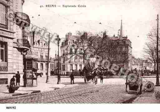 Ville de REIMS, carte postale ancienne