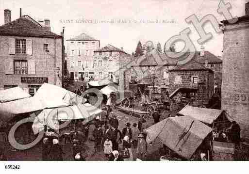 Ville de SAINTAGREVE, carte postale ancienne