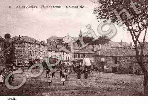 Ville de SAINTAGREVE, carte postale ancienne