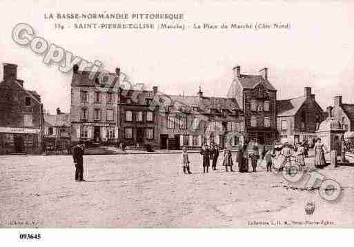 Ville de SAINTPIERREEGLISE, carte postale ancienne