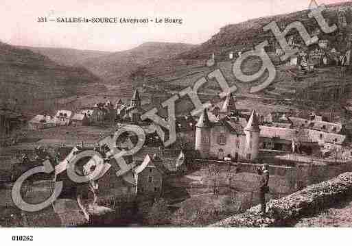 Ville de SALLESLASOURCE, carte postale ancienne