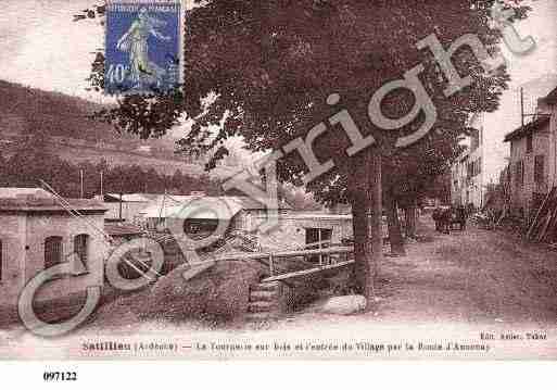 Ville de SATILLIEU, carte postale ancienne