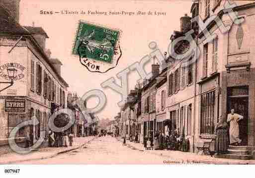 Ville de SENS, carte postale ancienne