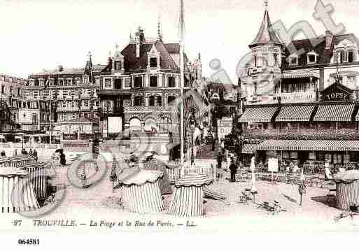 Ville de TROUVILLESURMER, carte postale ancienne