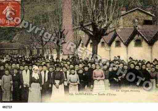 Ville de UNIEUX, carte postale ancienne