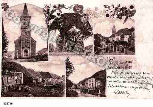 Ville de VECKERSVILLER, carte postale ancienne