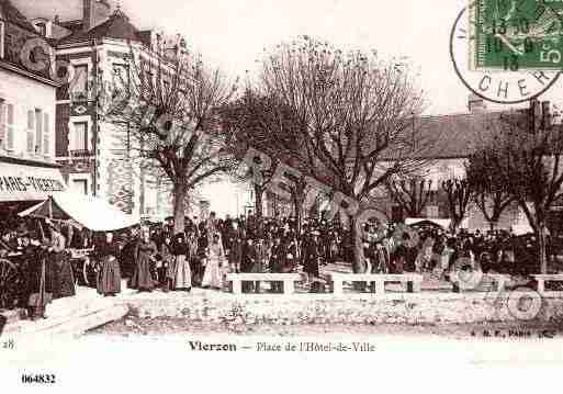 Ville de VIERZON, carte postale ancienne