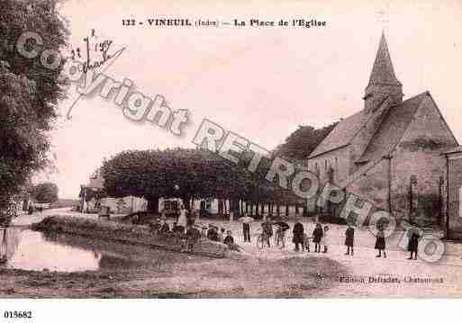 Ville de VINEUIL, carte postale ancienne