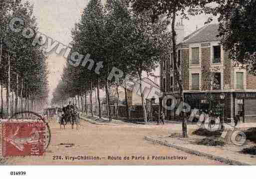 Ville de VIRYCHATILLON, carte postale ancienne