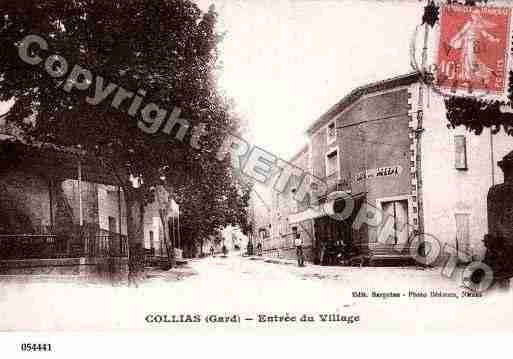 Ville de COLLIAS, carte postale ancienne