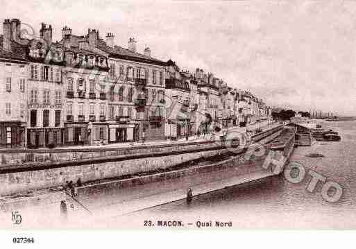 Ville de MACON, carte postale ancienne