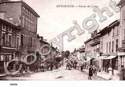 Ville de MEXIMIEUX, carte postale ancienne