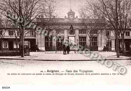 Ville de AVIGNON, carte postale ancienne