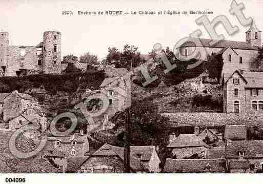 Ville de BERTHOLENE, carte postale ancienne