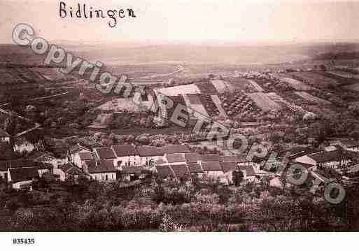 Ville de BUDLING, carte postale ancienne