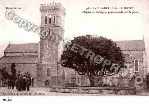 Ville de CHAPELLESAINTLAURENT(LA), carte postale ancienne