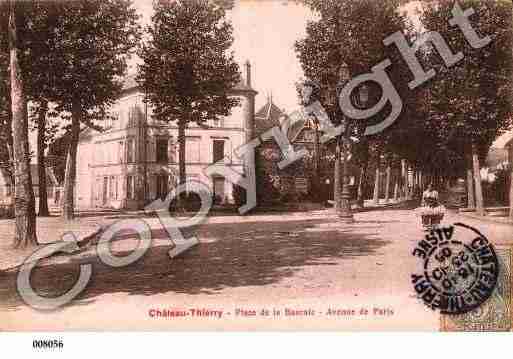 Ville de CHATEAUTHIERRY, carte postale ancienne