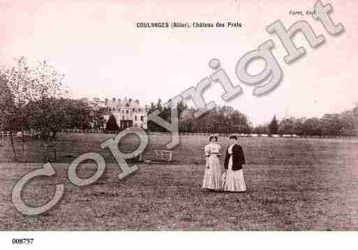 Ville de COULANGES, carte postale ancienne